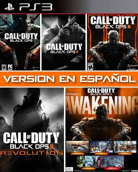 3 Juegos 1 mas 2 DLC Call of Duty Black COLLECCION VERSIONES ESPAÑOL ps3 | Juegos Digitales Colombia | Venta de juegos Digitales PS3 PS4 Ofertas